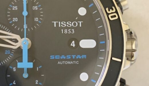 ティソ シースター オートマチック クロノグラフ ブラックラバー T066427　お買取り致しました。
