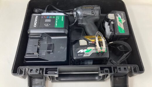 ◆Hikoki HITACHI ヒタチ インパクトドライバー WH36DC バッテリー×2,充電器×1 ケース付属 電動工具 中古 　お買取り価格をお教えします！