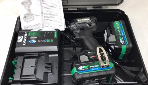 ◆HIKOKI ハイコーキ コードレスインパクトドライバ 充電式 WH36DD バッテリー×2､充電器付属 マルチボルト 工具 中古　お買取価格をお教えします！