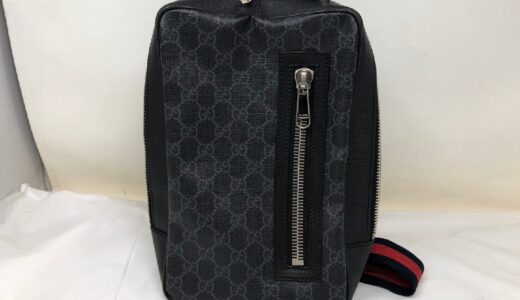 ◆GUCCI グッチ ボディバッグ GGスプリーム 黒系 478325 中古　お買取価格をお教えします！