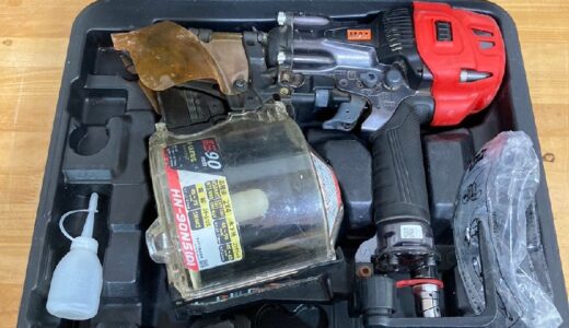 ◆MAX マックス 高圧釘打ち機 HN-90N5 エアーツール 工具 ケース付き 中古　お買取価格をお教えします！