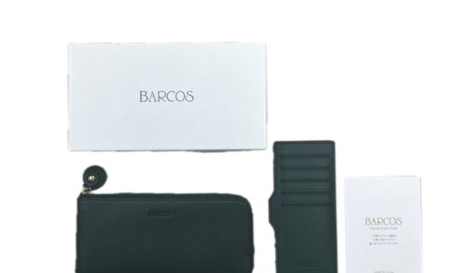 ▽BARCOS　 バルコス　 GLウォレット　 ラウンド型財布  　カードケース付き　 BTV338　 グリーンをお買取りさせていただきました！！